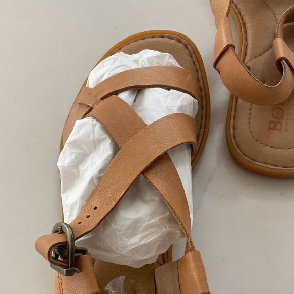 Born Tan Leather Strappy Sandals - Picture 4 of 14